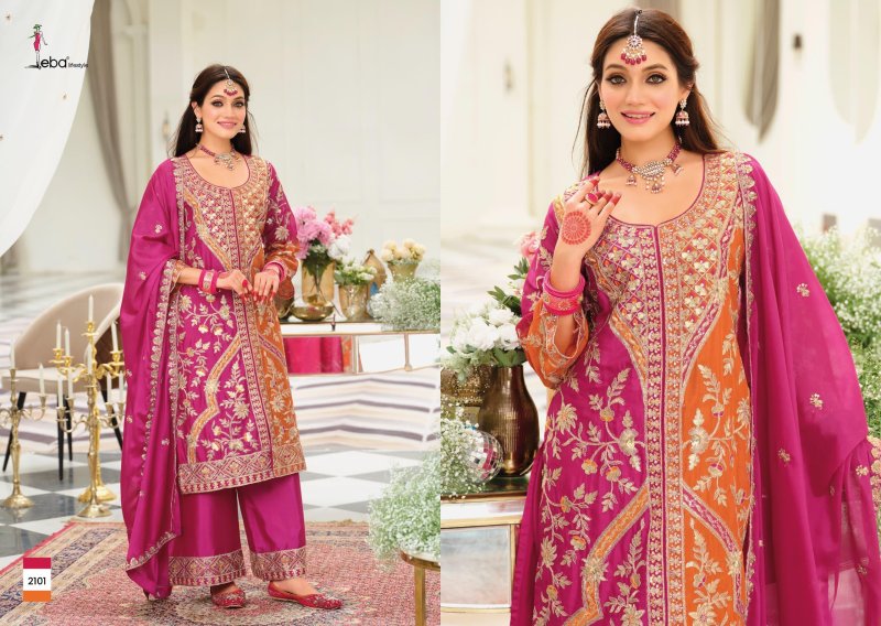 Vihara By Eba Chinon With Emboidery Readymade Suits